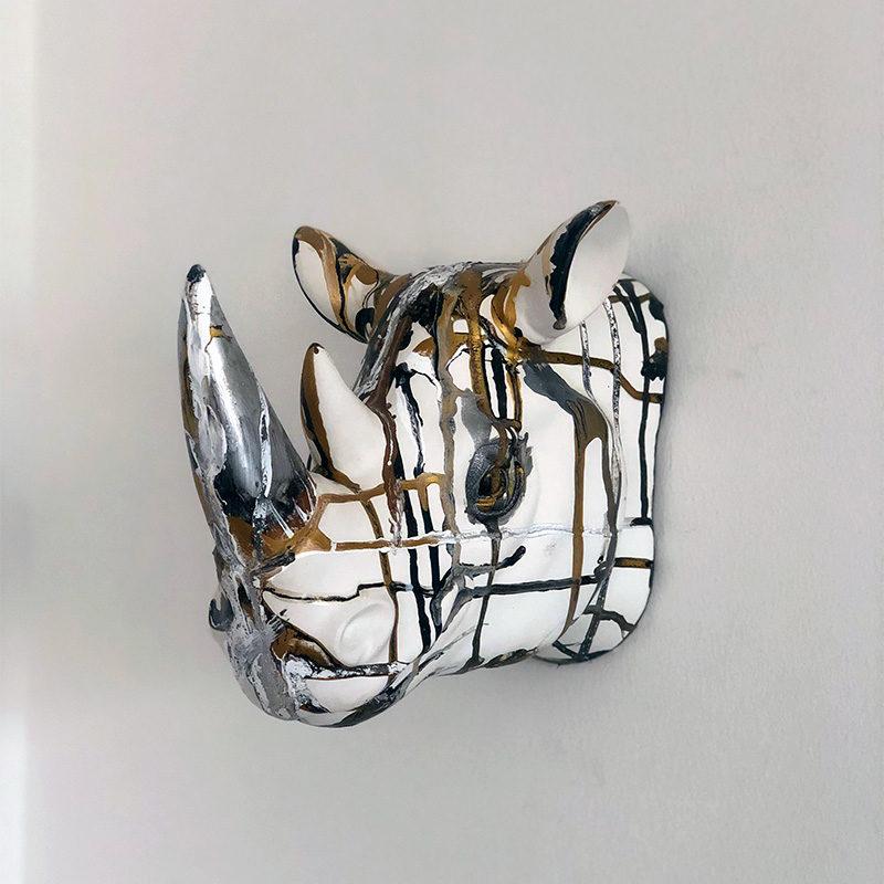 Rhino in silver